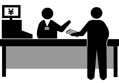 店頭買取●イラスト